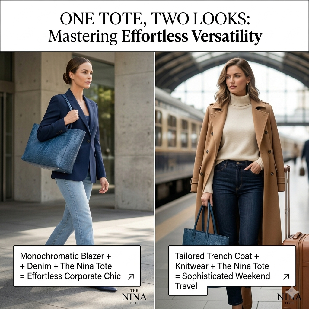 The Daily Anchor: Why a Minimalist Leather Tote is the Ultimate Capsule Wardrobe Foundation