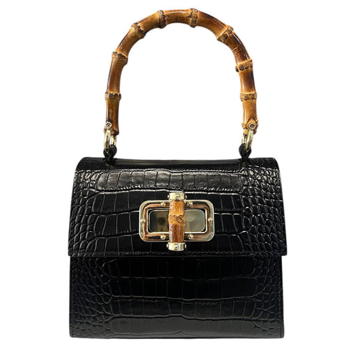 Coco Pattern Bamboo Handbag 18x9x16 - JMNARTE