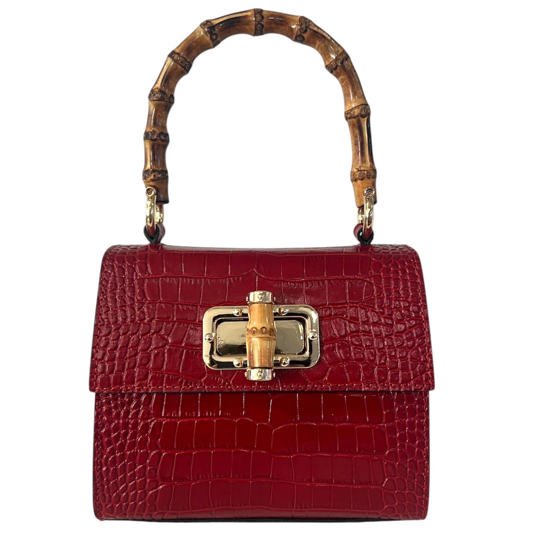 Coco Pattern Bamboo Handbag 18x9x16 cm - JMNARTE