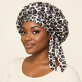 First zebra-print bonnet on a model