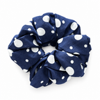 Polka-dot scrunchie on a white background